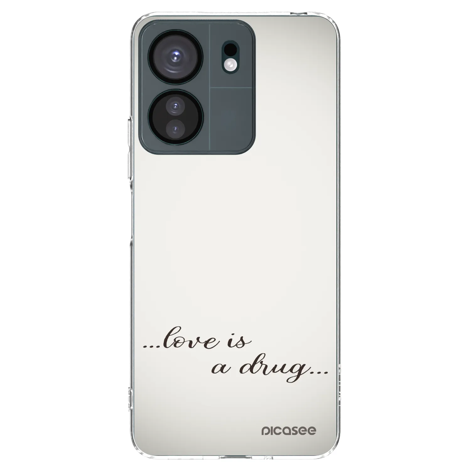 Picasee Xiaomi Redmi 13C 4G Hülle - Transparentes Silikon - Love is a drug