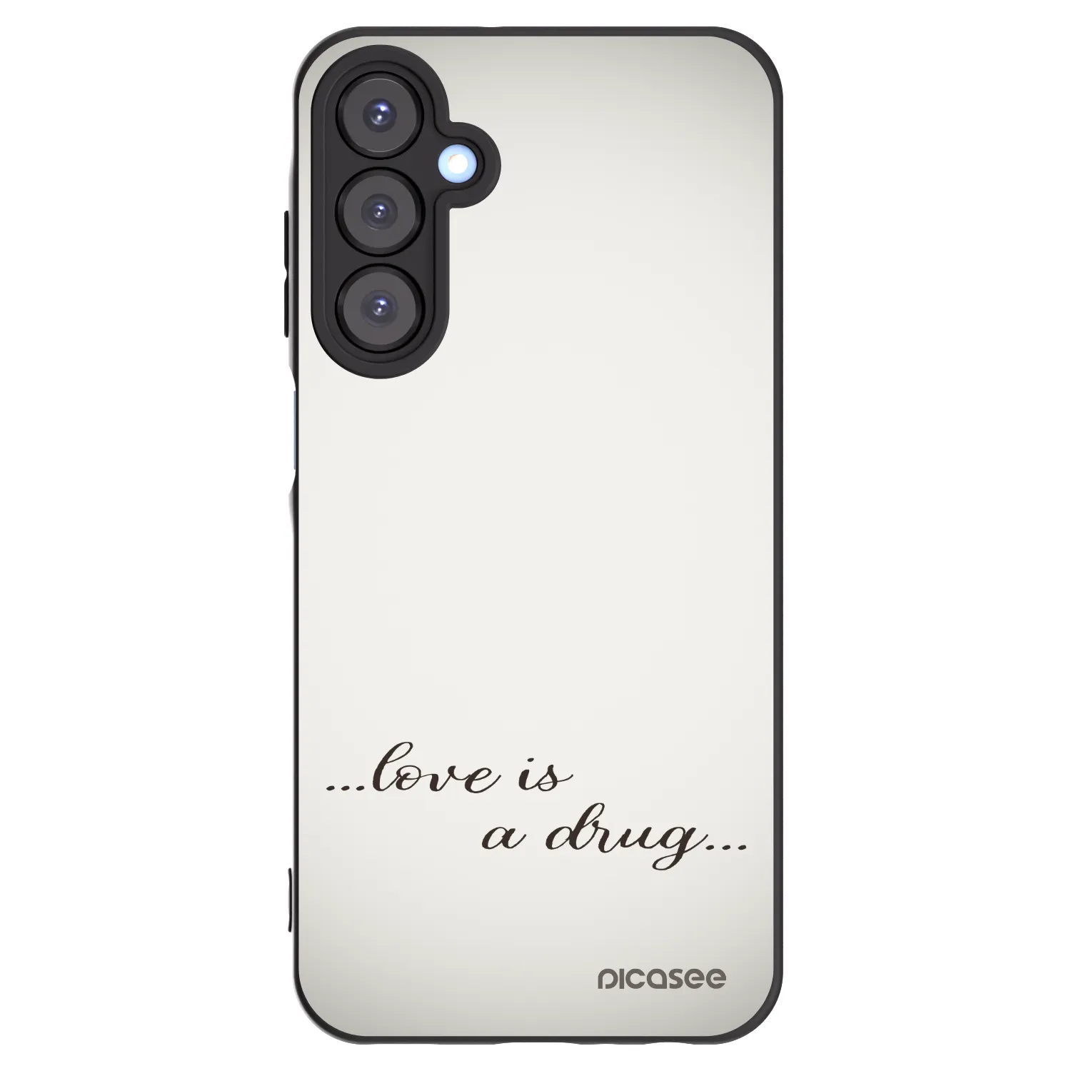 Picasee Samsung Galaxy A25 A256B 5G Hülle - Schwarzes Silikon - Love is a drug