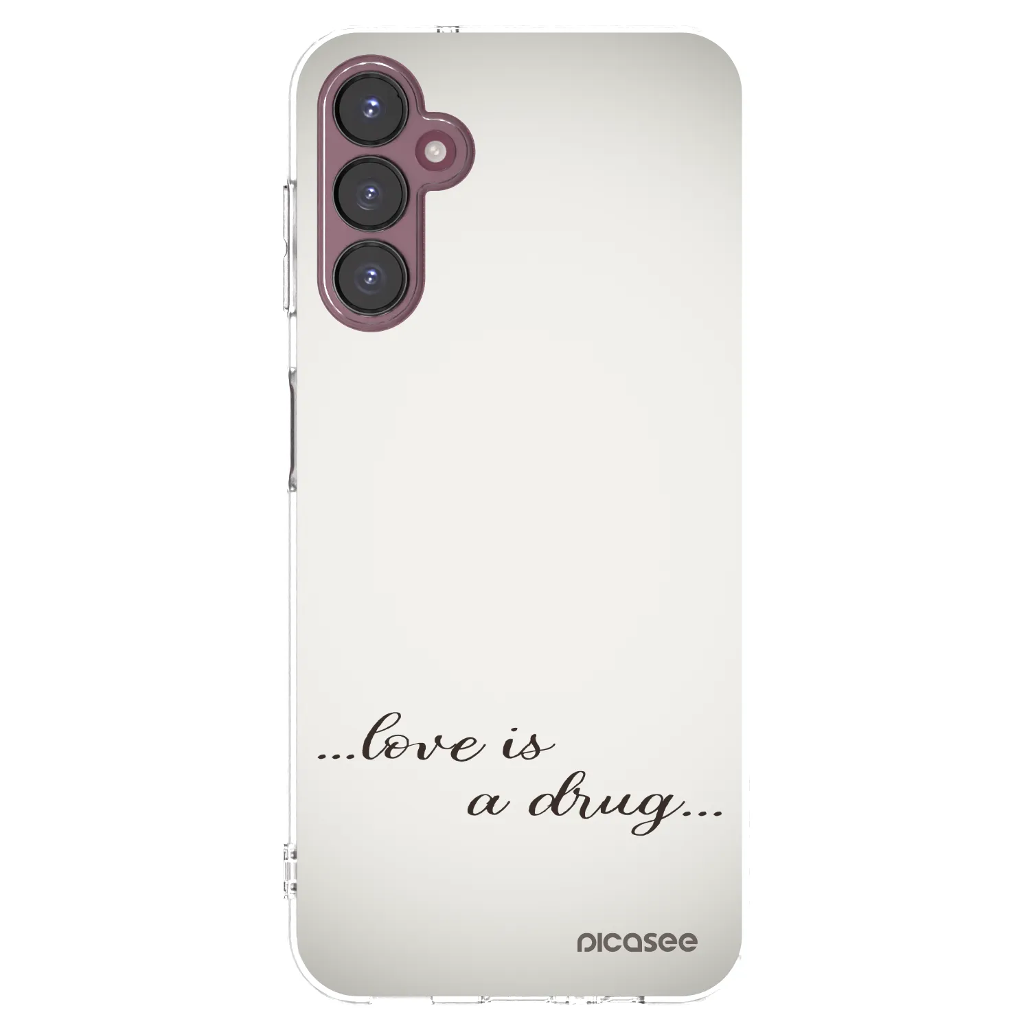 Picasee Samsung Galaxy A05s A057G Hülle - Transparentes Silikon - Love is a drug