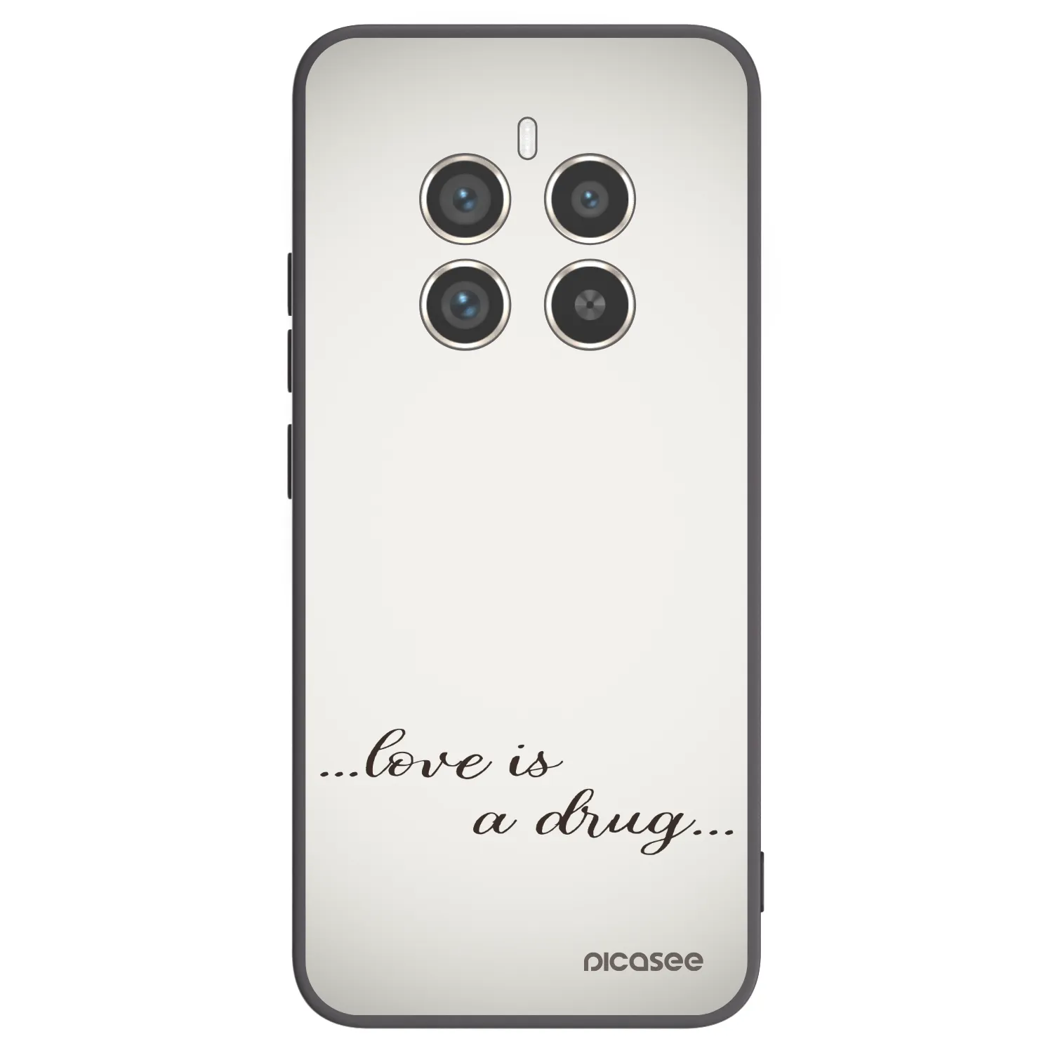 Picasee Realme 12 Pro 5G Hülle - Schwarzes Silikon - Love is a drug