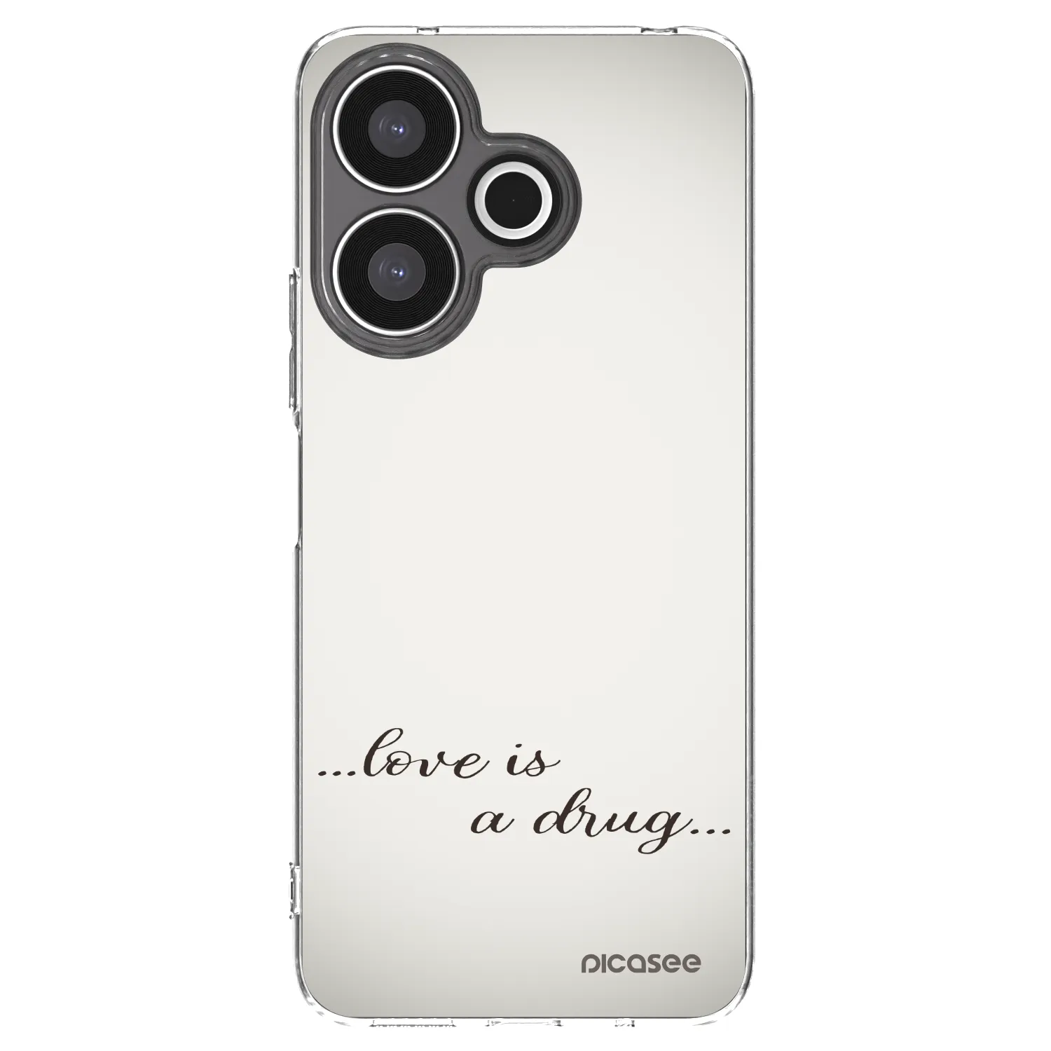 Picasee Xiaomi Redmi 13 4G Hülle - Transparentes Silikon - Love is a drug