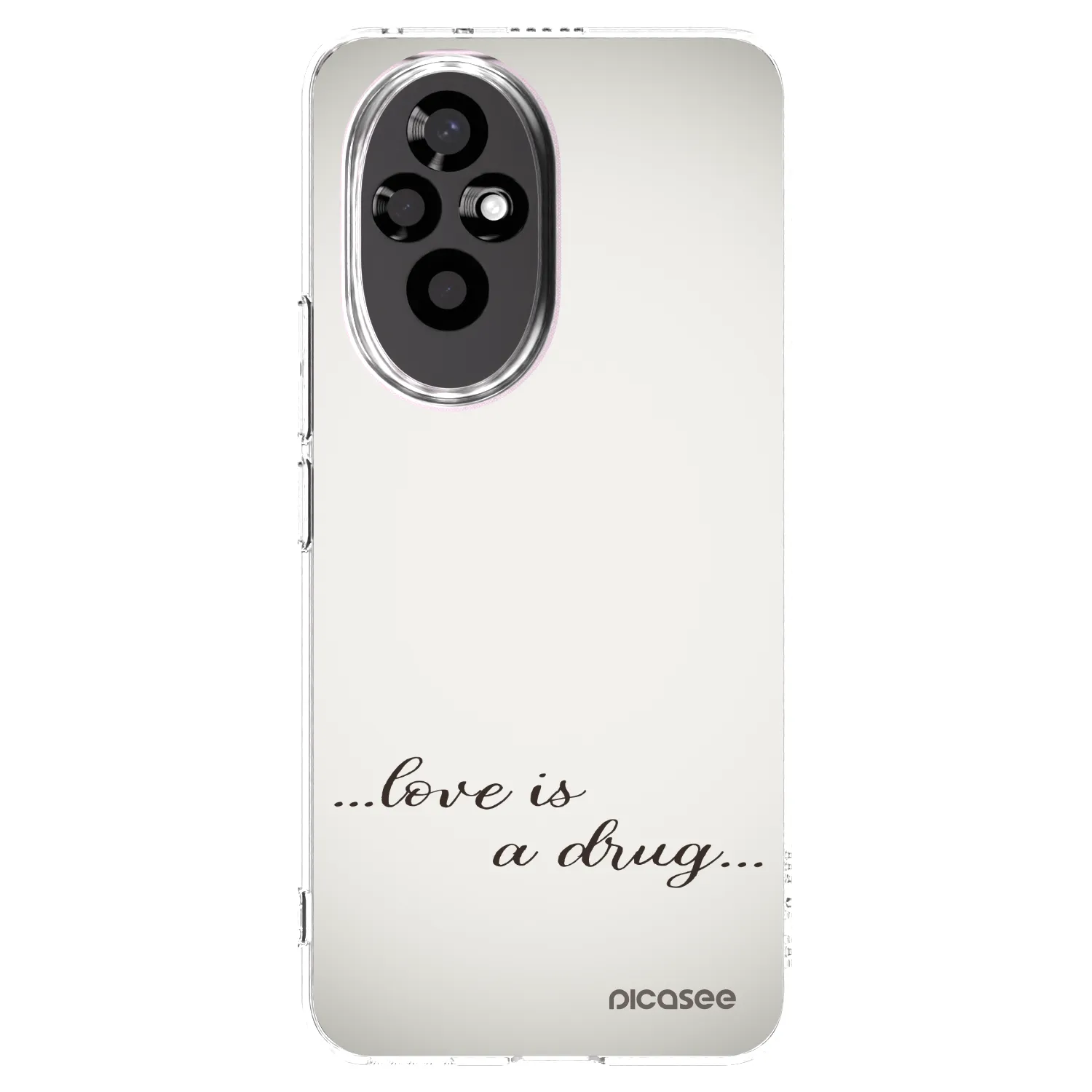 Picasee Honor 200 Pro 5G Hülle - Transparentes Silikon - Love is a drug