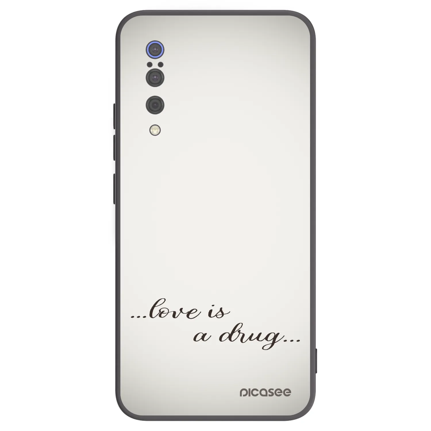 Picasee Xiaomi Mi 9 Hülle - Schwarzes Silikon - Love is a drug