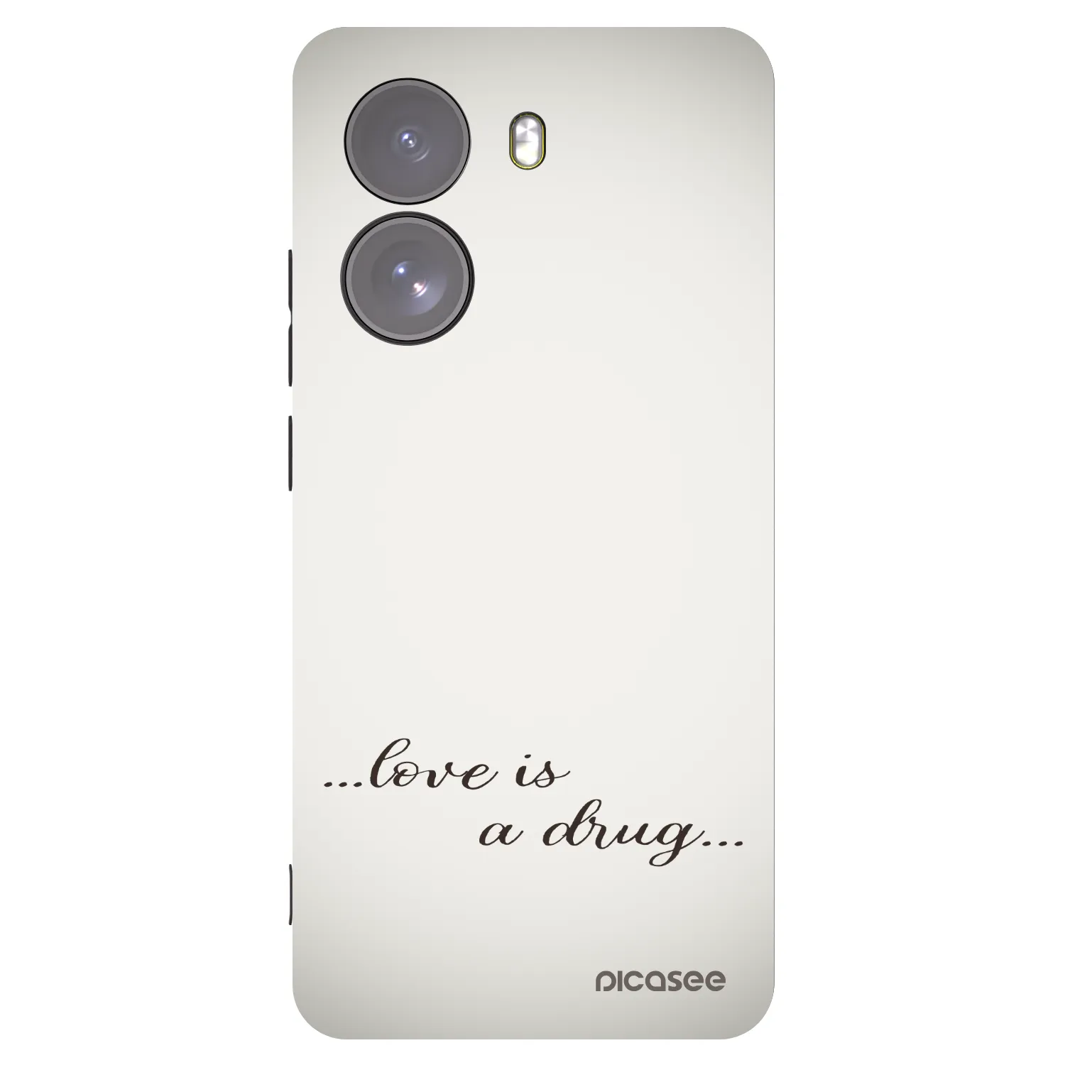 Picasee Xiaomi Poco X7 Hülle - Schwarzes Silikon - Love is a drug