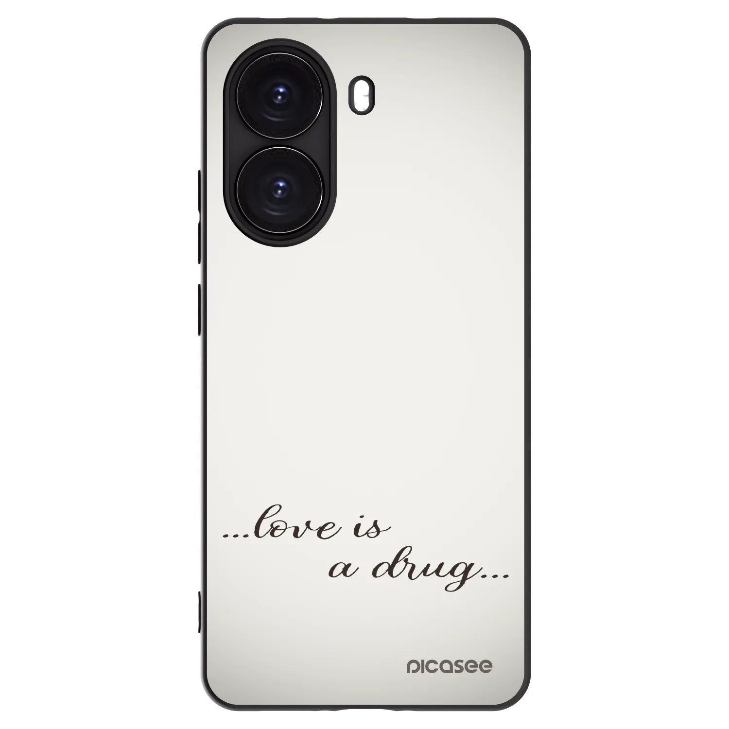 Picasee Xiaomi Poco X7 Pro 5G Hülle - Schwarzes Silikon - Love is a drug