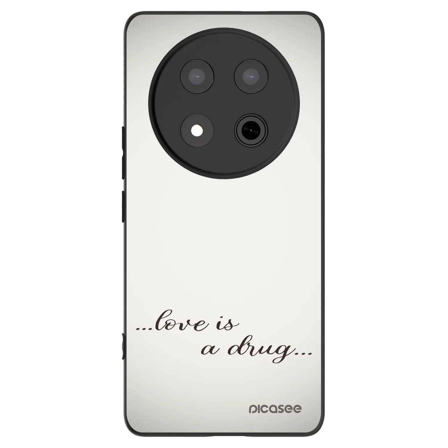 Picasee Honor Magic7 Lite 5G Hülle - Schwarzes Silikon - Love is a drug