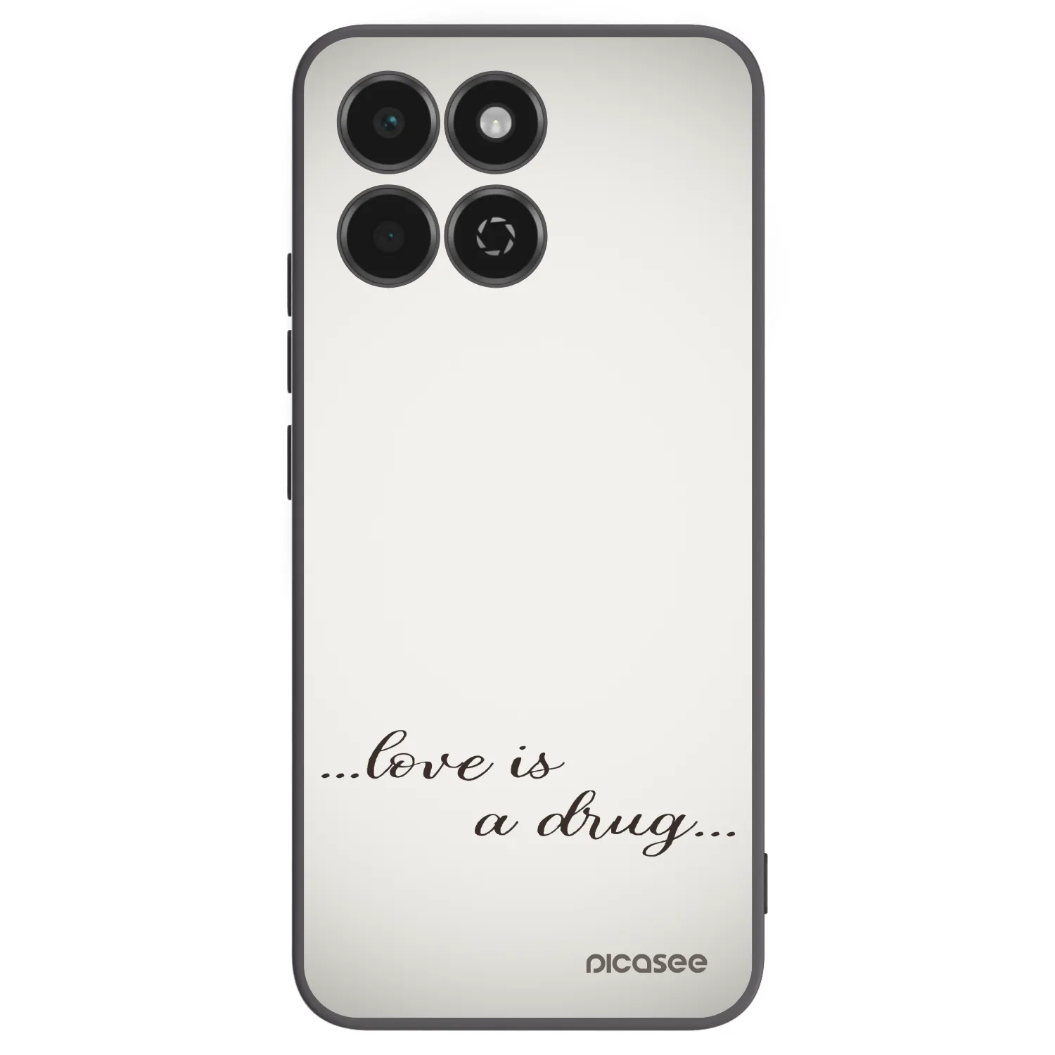 Picasee Honor 200 Smart 5G Hülle - Schwarzes Silikon - Love is a drug