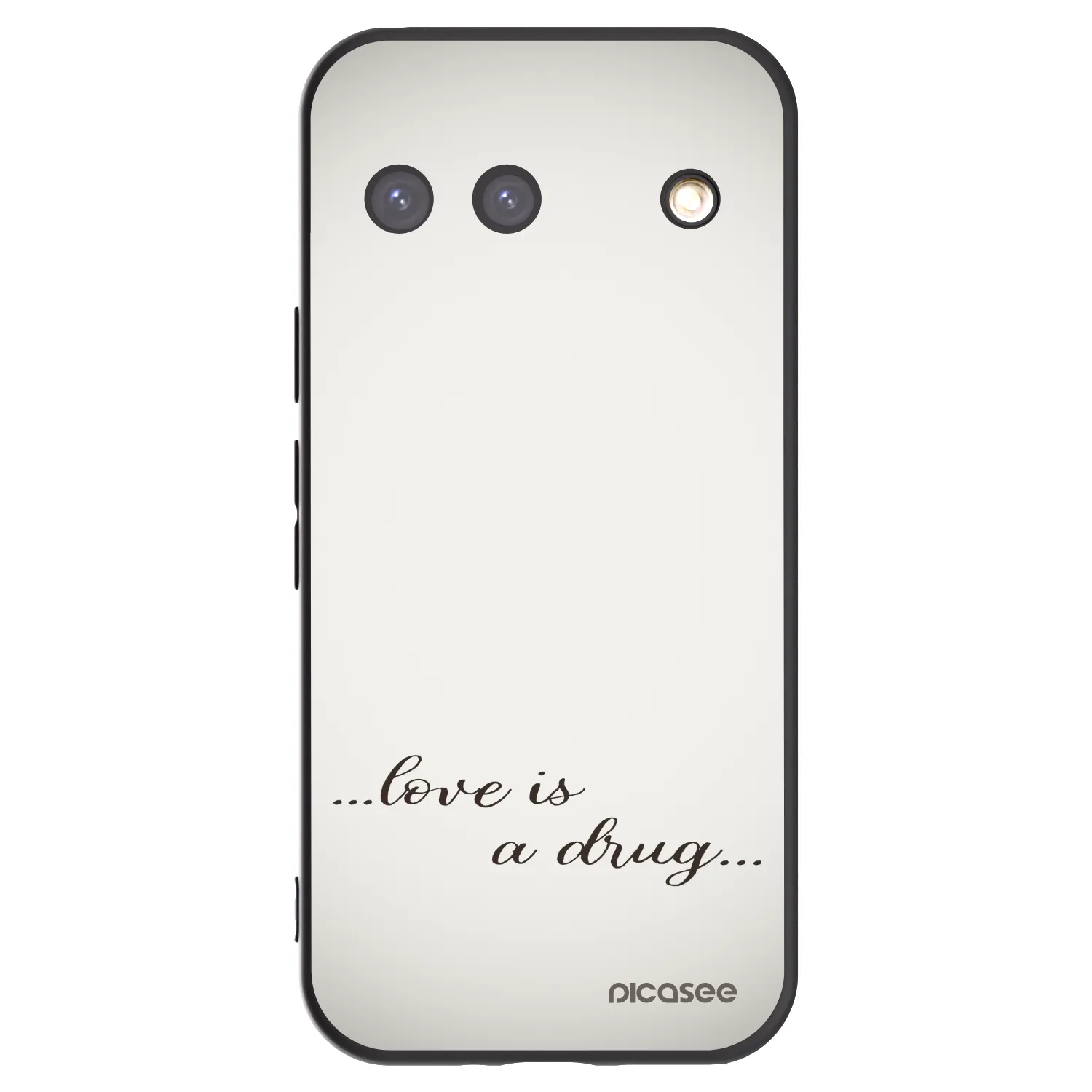 Picasee Google Pixel 9 Hülle - Schwarzes Silikon - Love is a drug