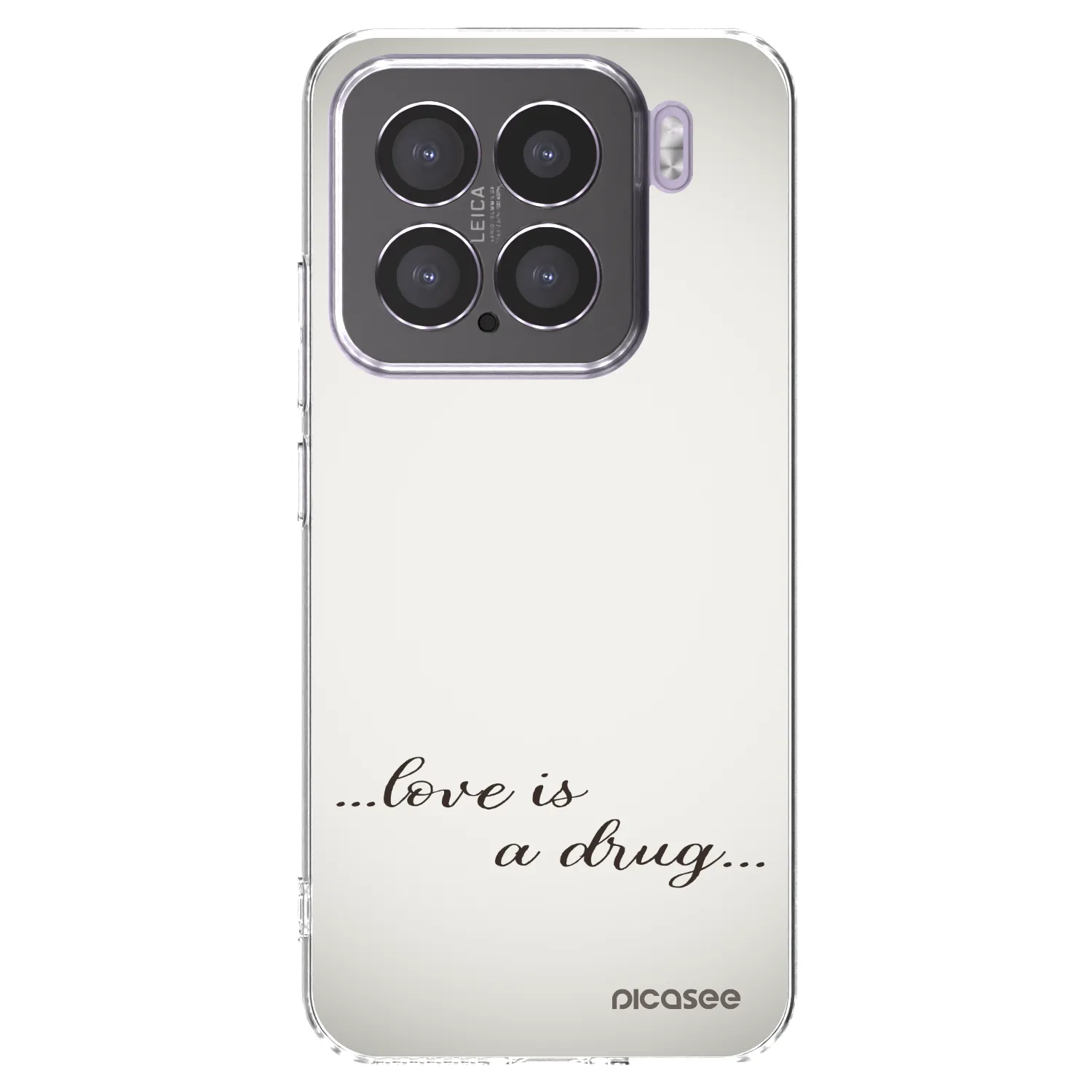 Picasee Xiaomi 15 Hülle - Transparentes Silikon - Love is a drug