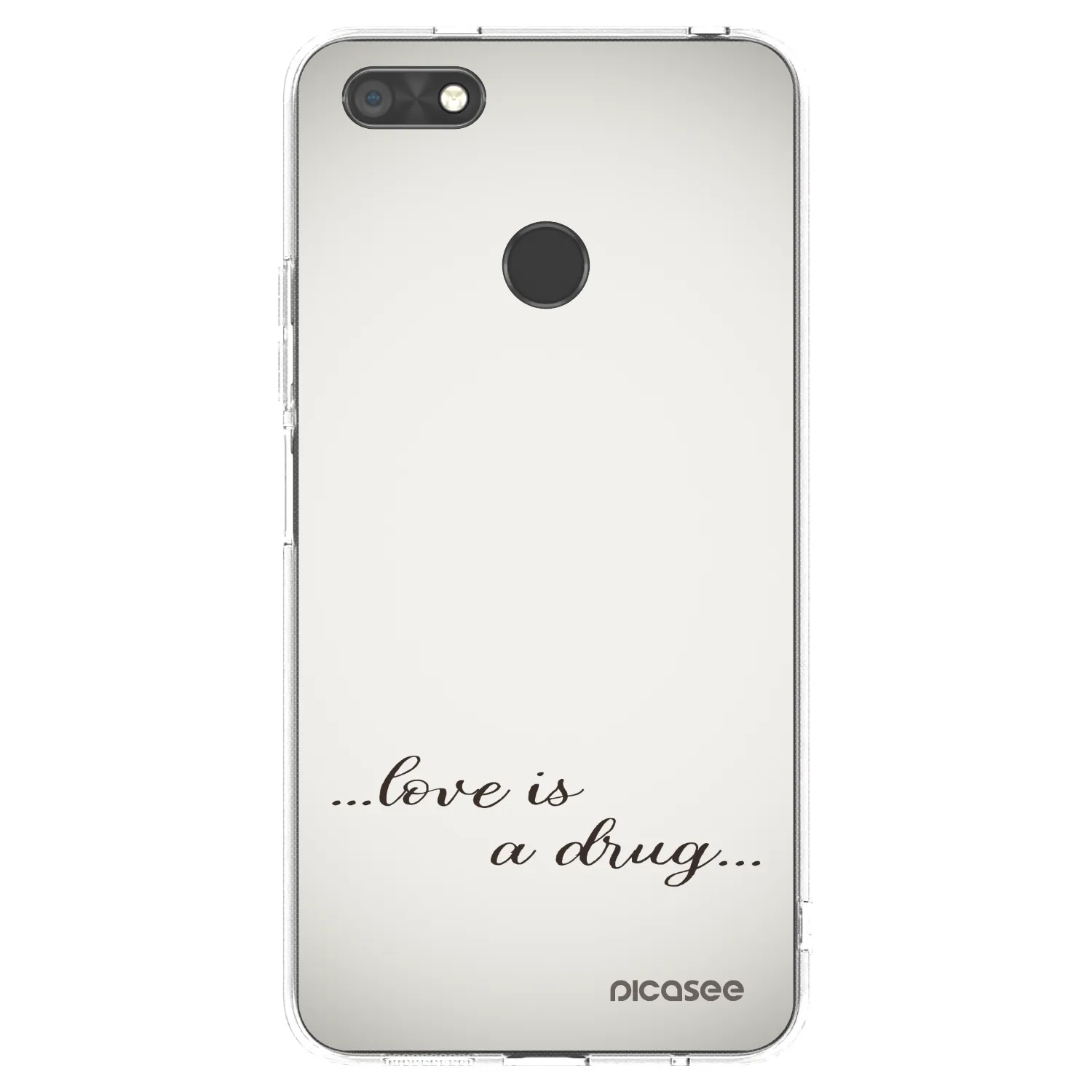 Picasee Huawei P9 Lite Mini Hülle - Transparentes Silikon - Love is a drug