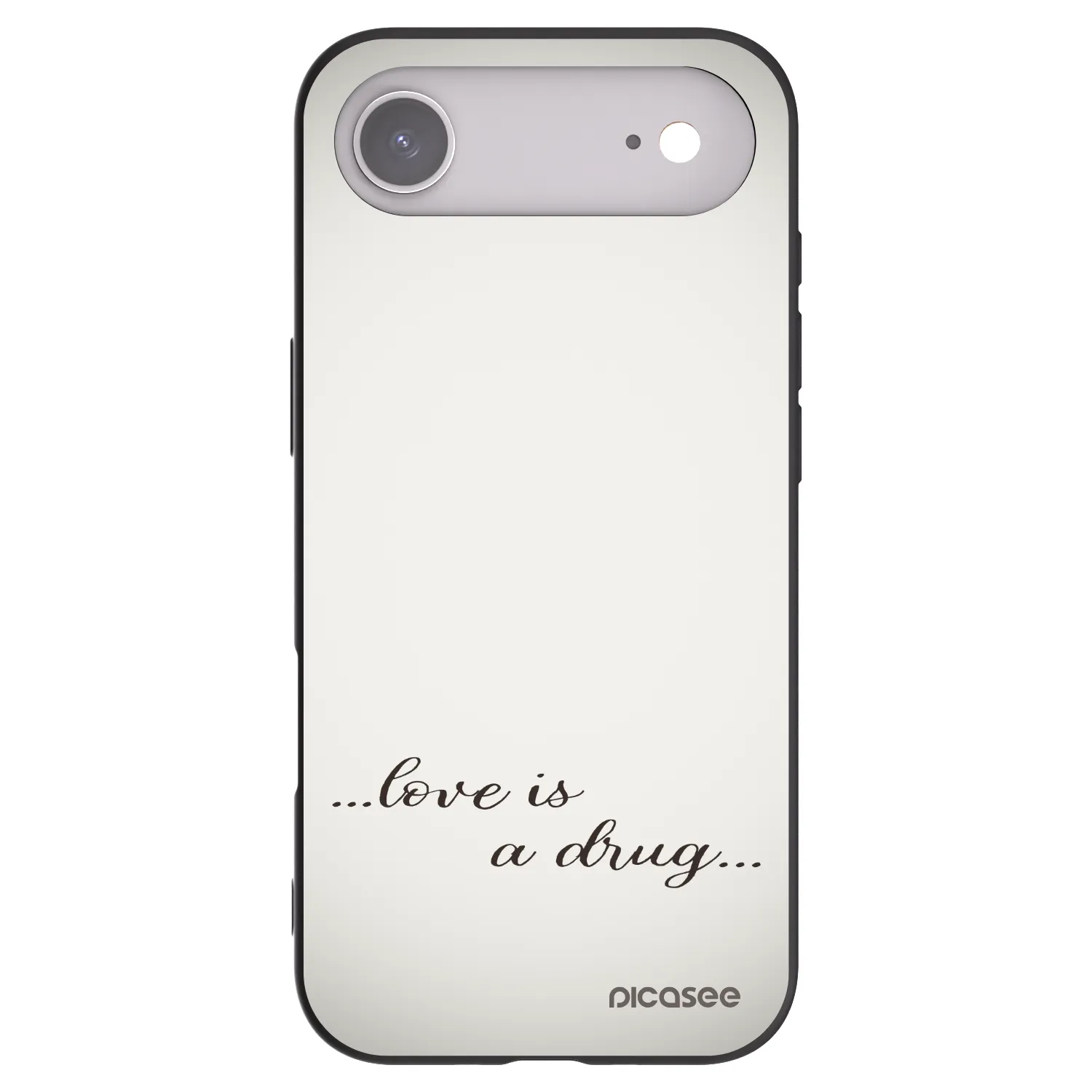 Picasee Apple iPhone Air Hülle - Schwarzes Silikon - Love is a drug