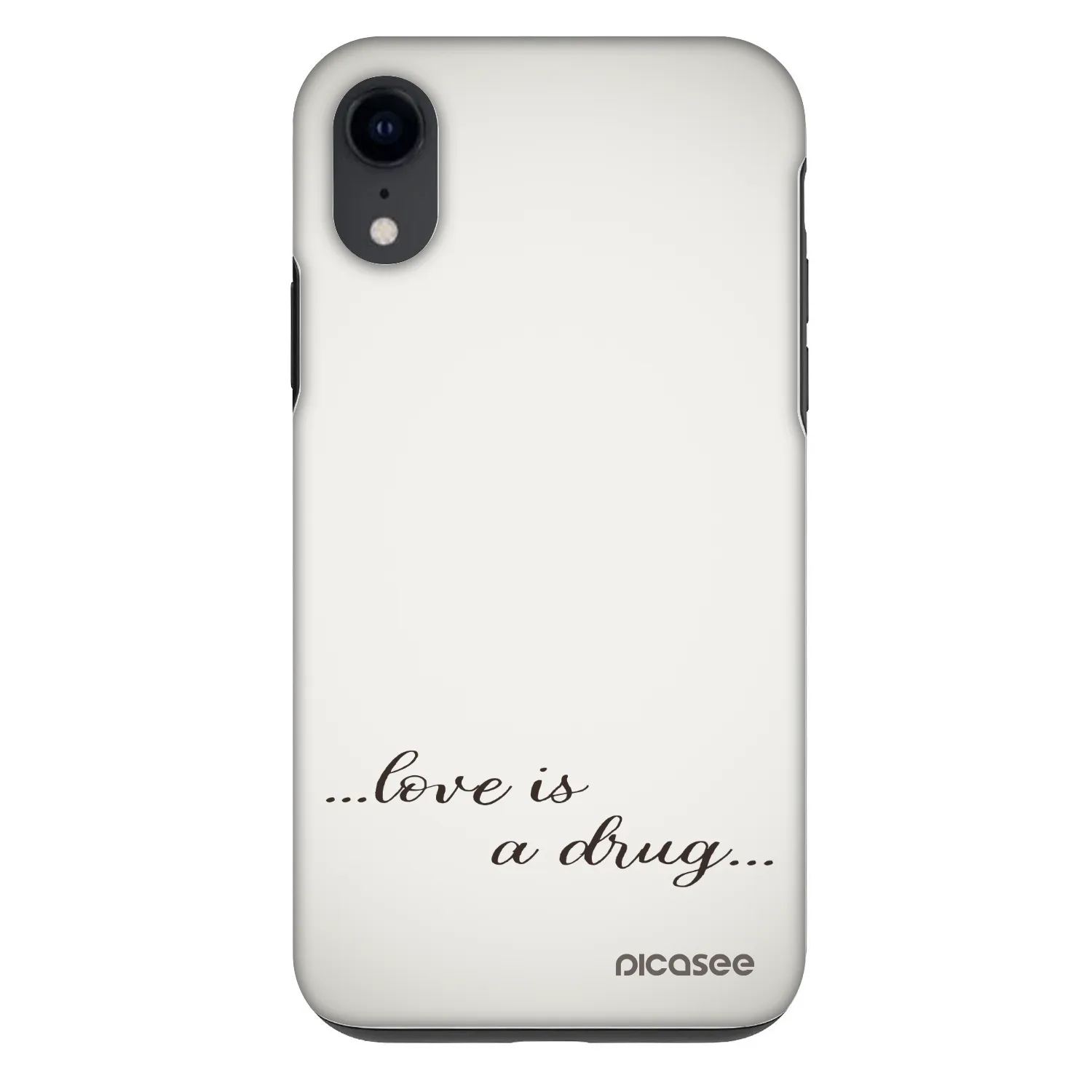 Picasee Fashion Case für Apple iPhone XR - Love is a drug