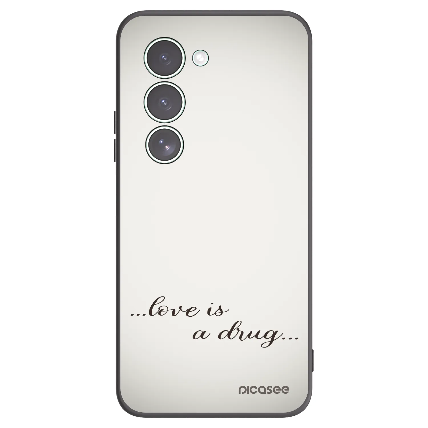 Picasee Xiaomi Redmi 15 5G Hülle - Schwarzes Silikon - Love is a drug