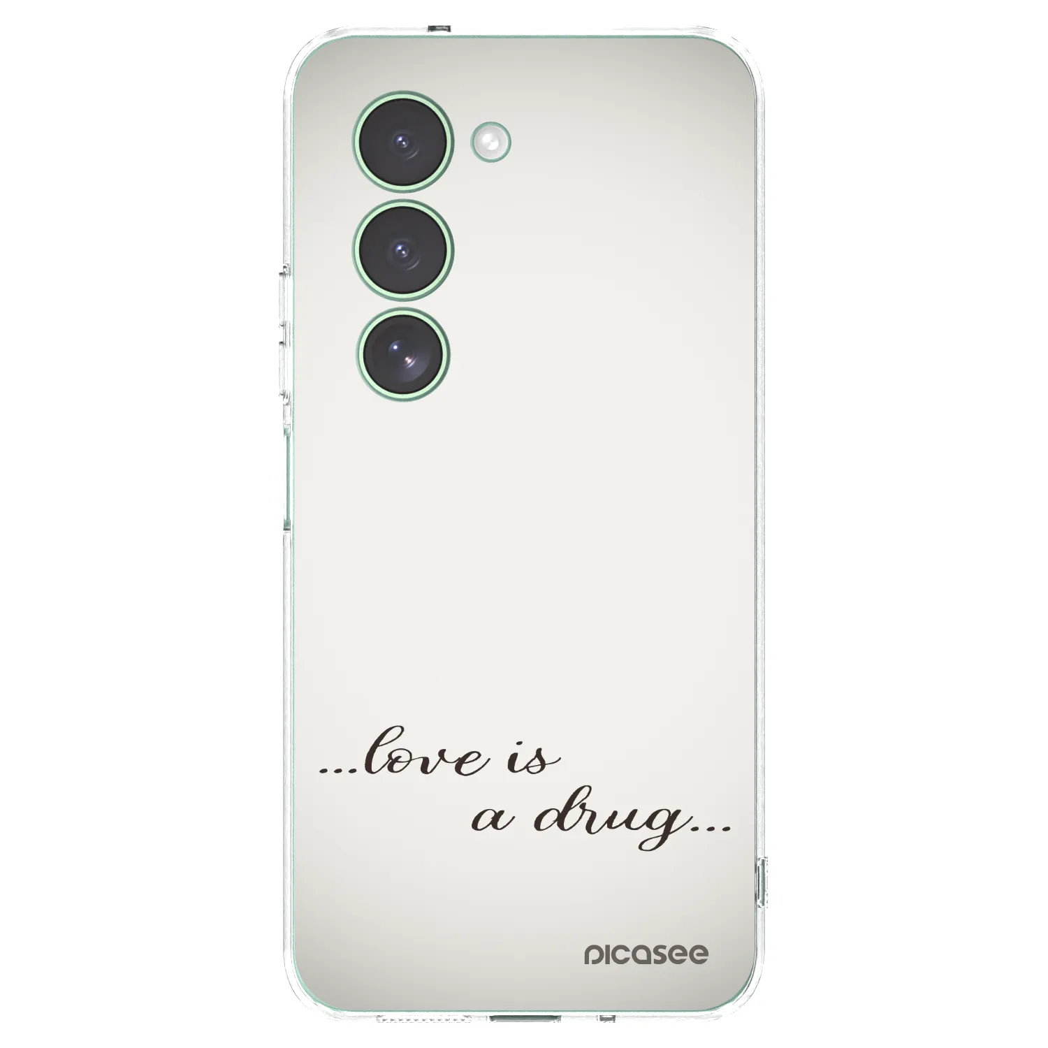 Picasee Xiaomi Redmi 15 5G Hülle - Transparentes Silikon - Love is a drug