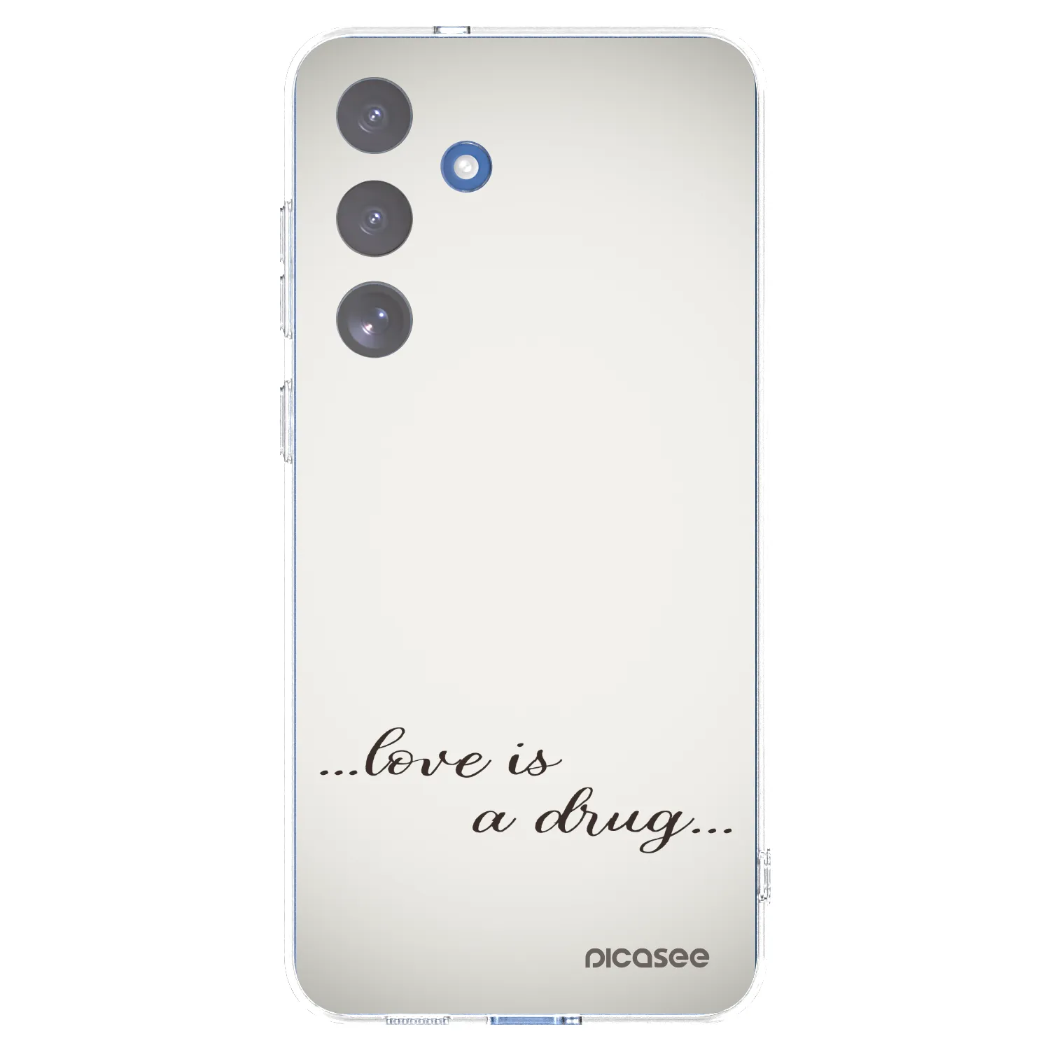 Picasee Samsung Galaxy S25 FE 5G Hülle - Transparentes Silikon - Love is a drug