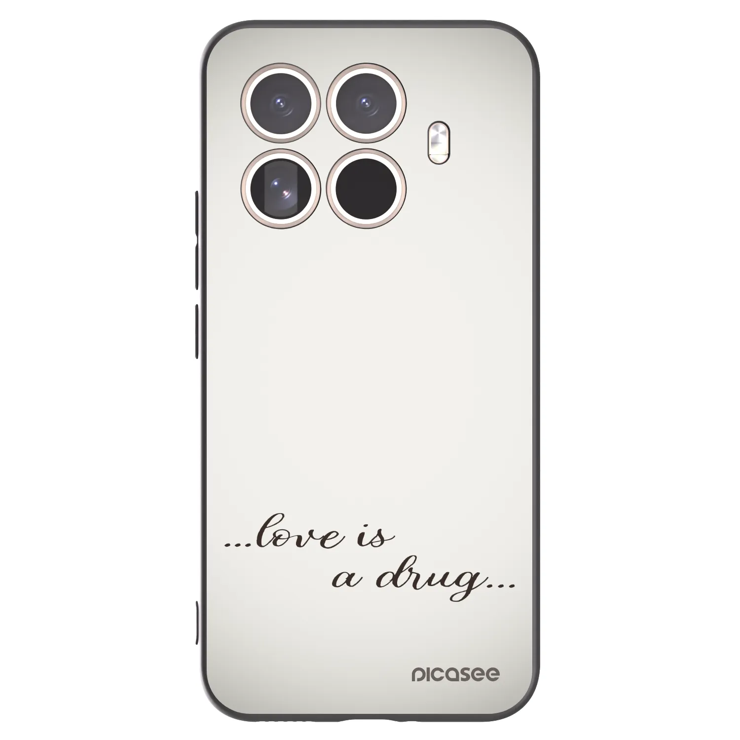Picasee Xiaomi 15T Pro Hülle - Schwarzes Silikon - Love is a drug