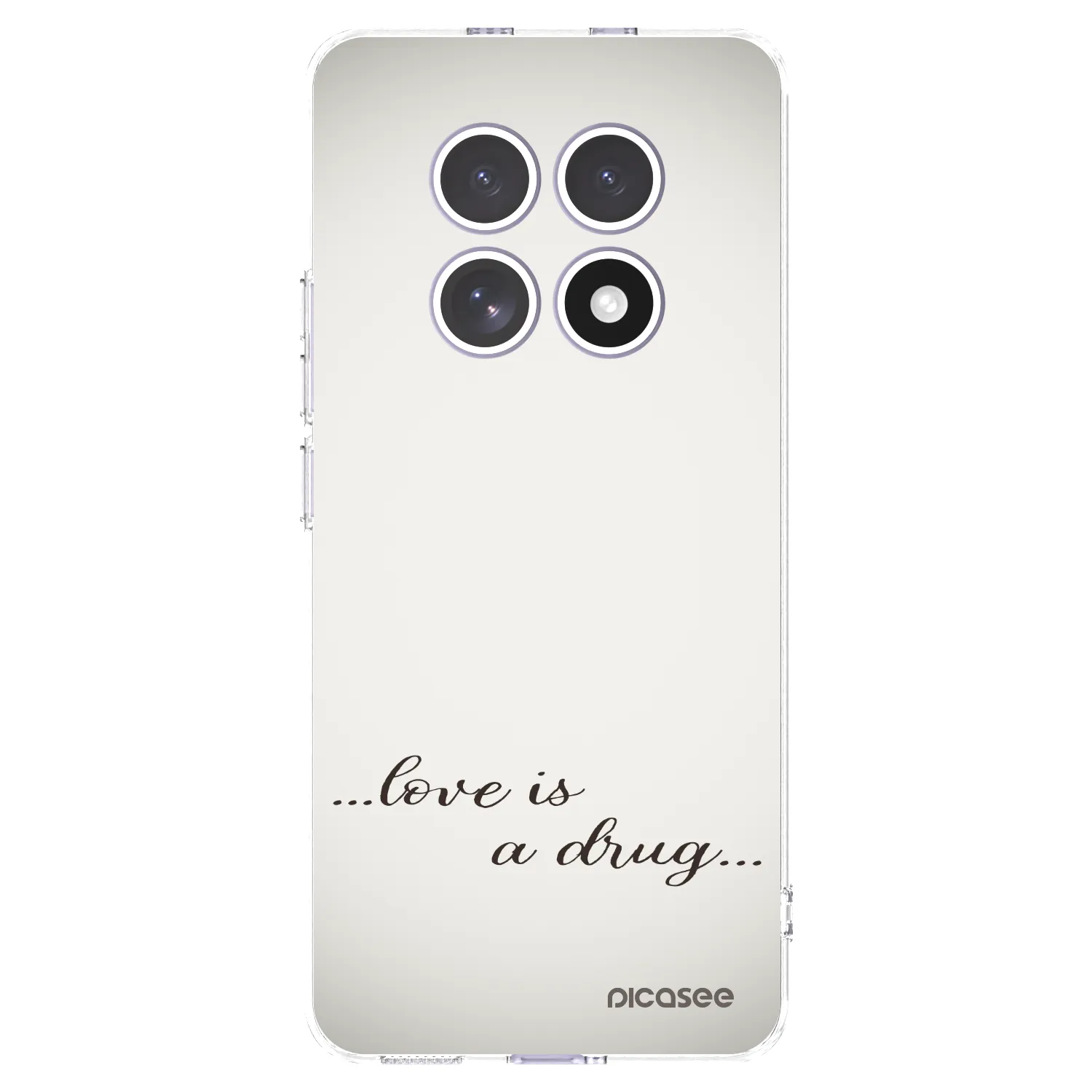 Picasee Xiaomi Redmi Note 15 Hülle - Transparentes Silikon - Love is a drug