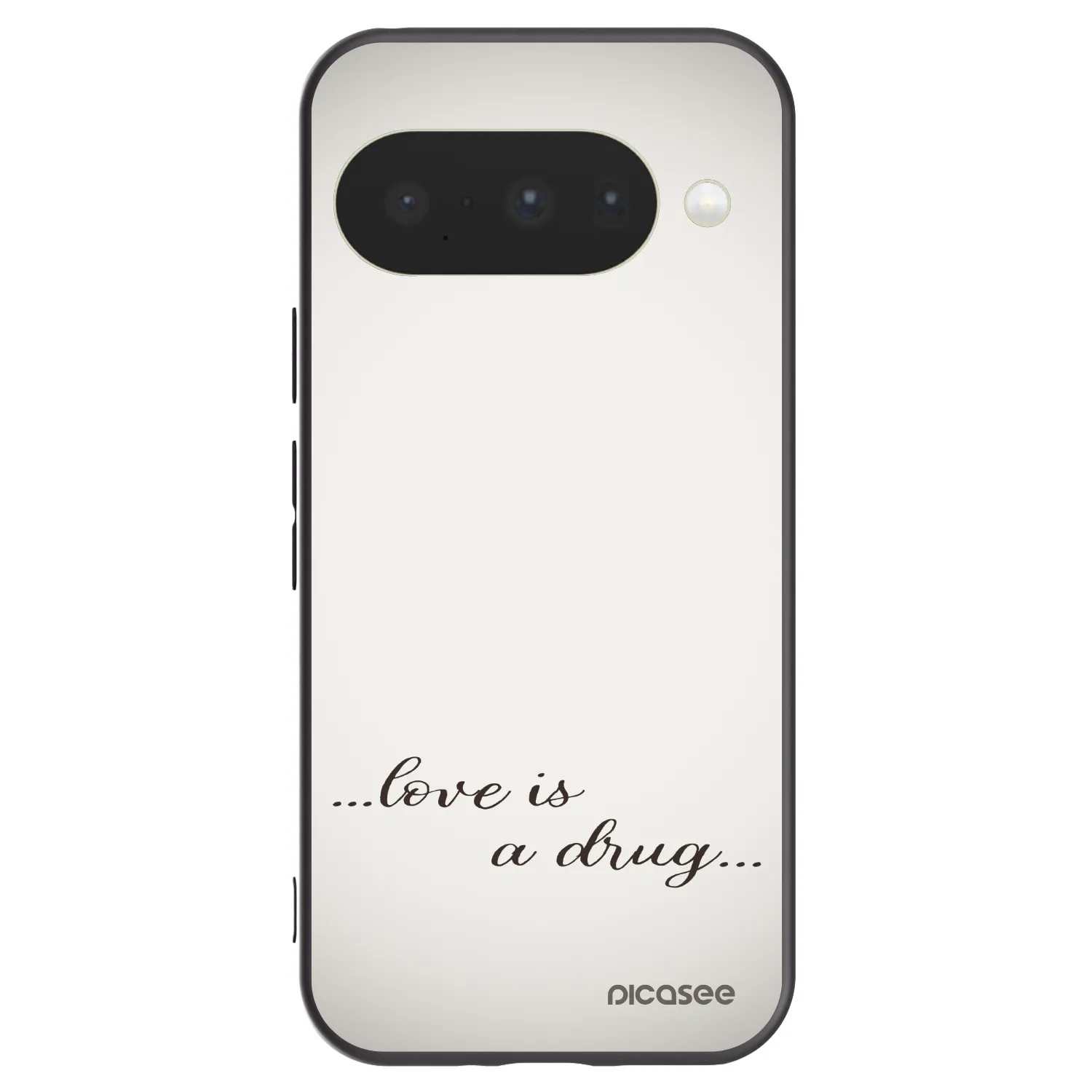 Picasee Google Pixel 10 Hülle - Schwarzes Silikon - Love is a drug
