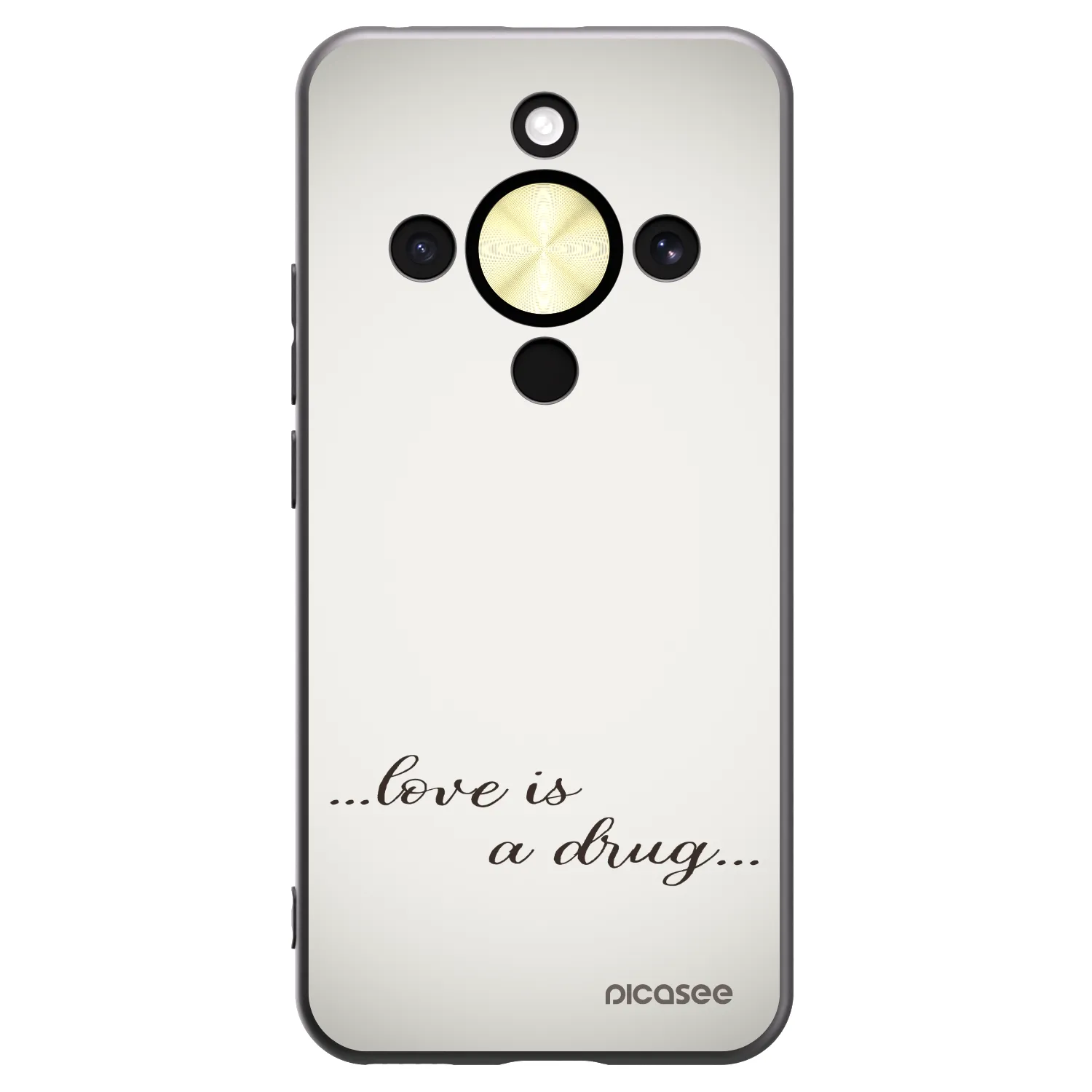 Picasee Honor Magic8 Lite 5G Hülle - Schwarzes Silikon - Love is a drug