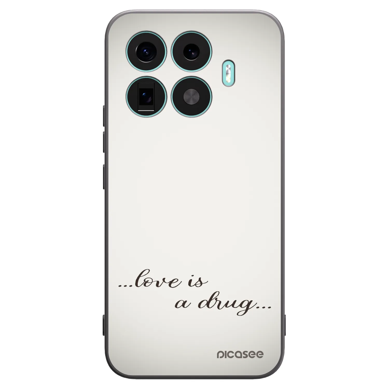 Picasee Xiaomi 17T Pro Hülle - Schwarzes Silikon - Love is a drug