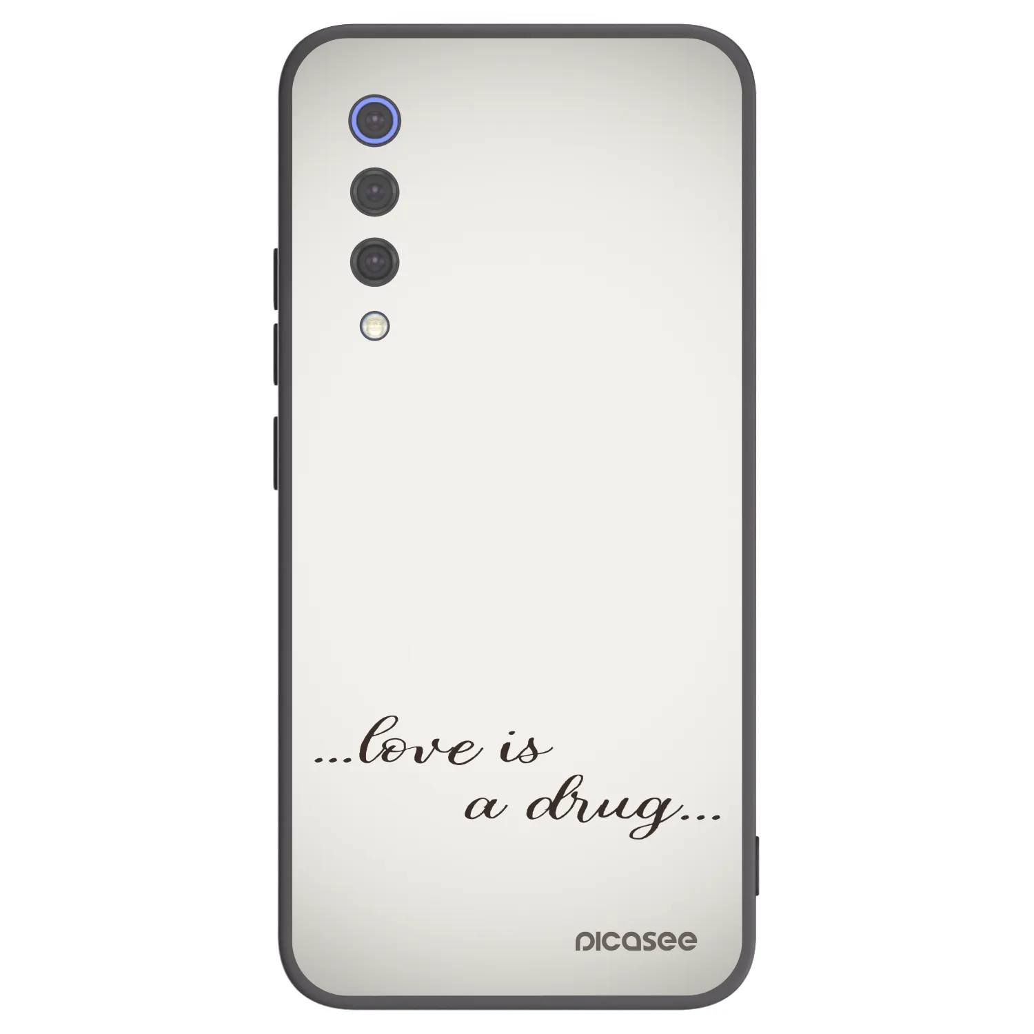 Picasee Xiaomi Mi 9 SE Hülle - Schwarzes Silikon - Love is a drug