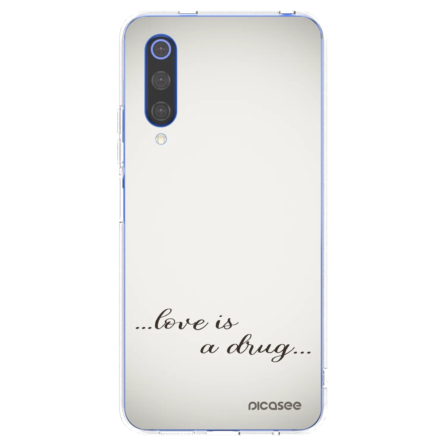 Picasee Xiaomi Mi 9 SE Hülle - Transparentes Silikon - Love is a drug