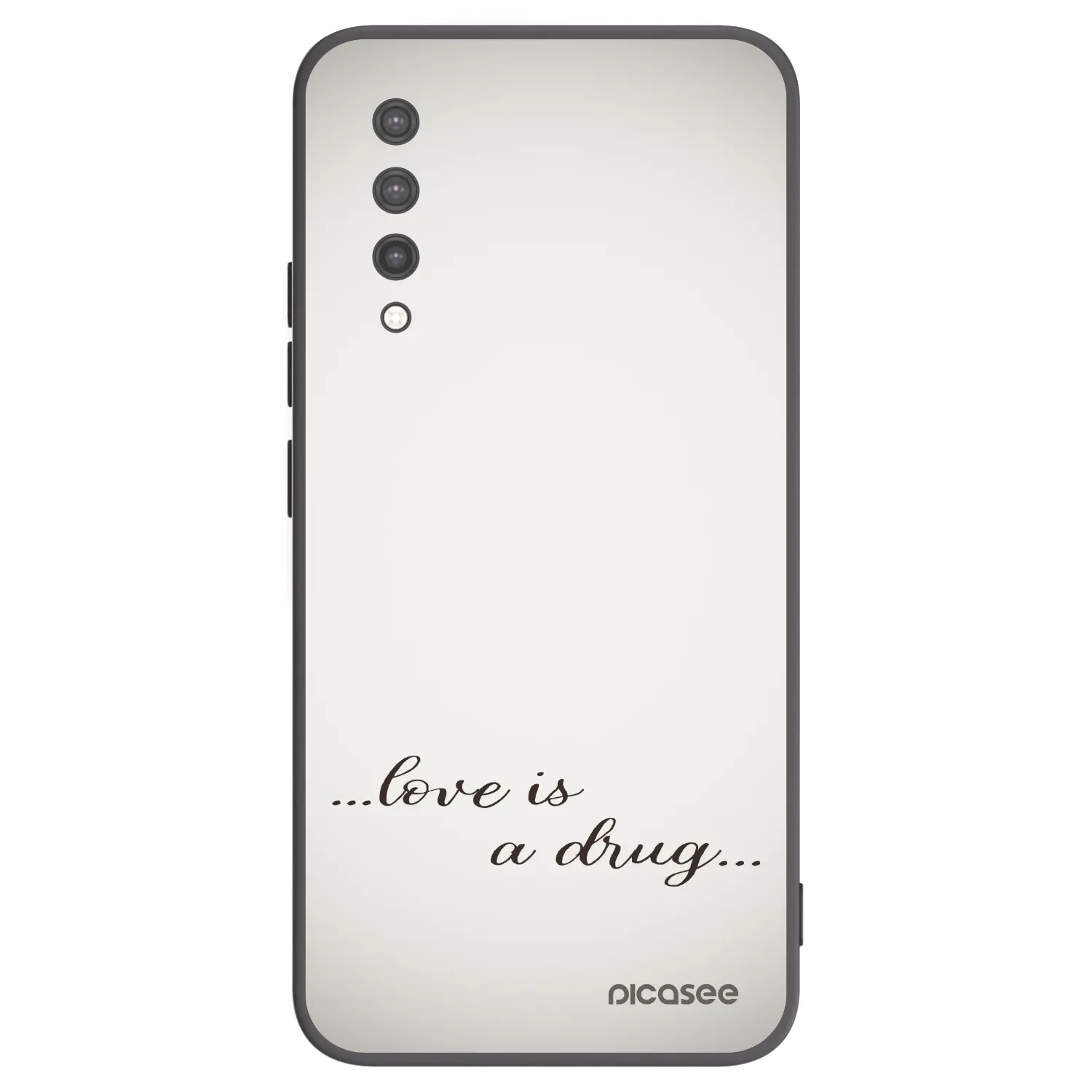 Picasee Xiaomi Mi 9 Lite Hülle - Schwarzes Silikon - Love is a drug