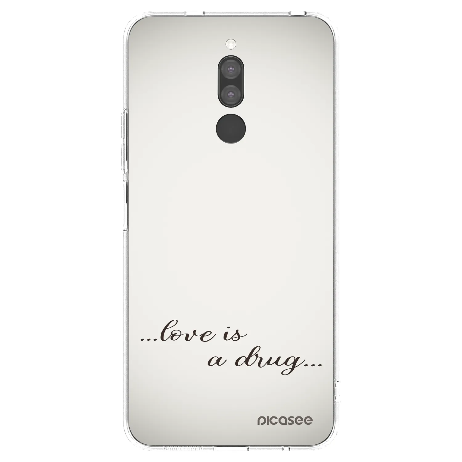 Picasee Xiaomi Redmi 8 Hülle - Transparentes Silikon - Love is a drug