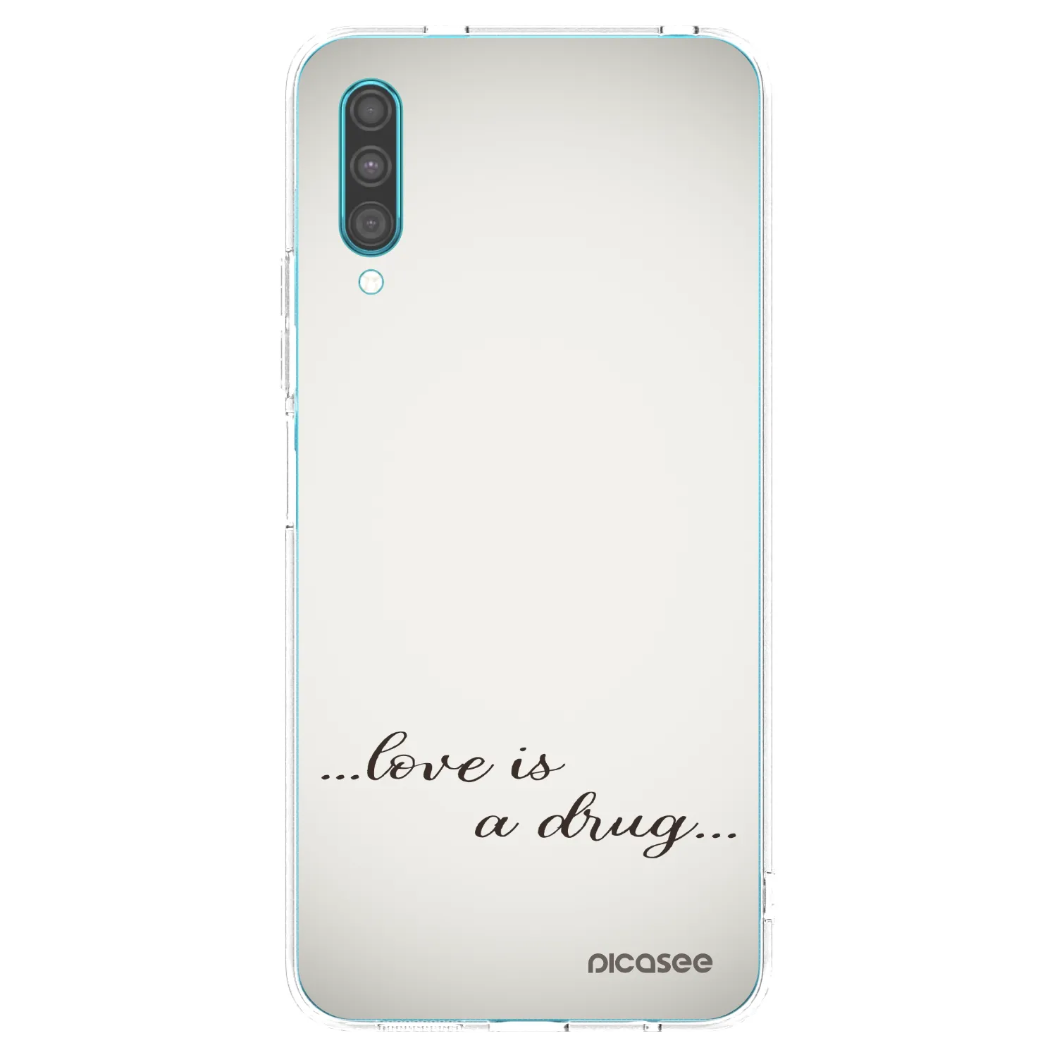 Picasee Samsung Galaxy A30s A307F Hülle - Transparentes Silikon - Love is a drug