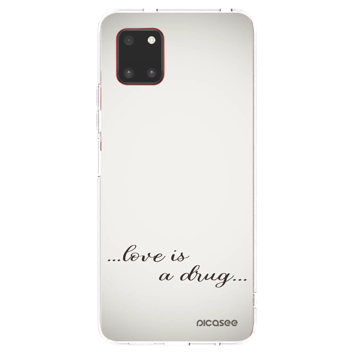 Picasee Samsung Galaxy Note 10 Lite N770F Hülle - Transparentes Silikon - Love is a drug