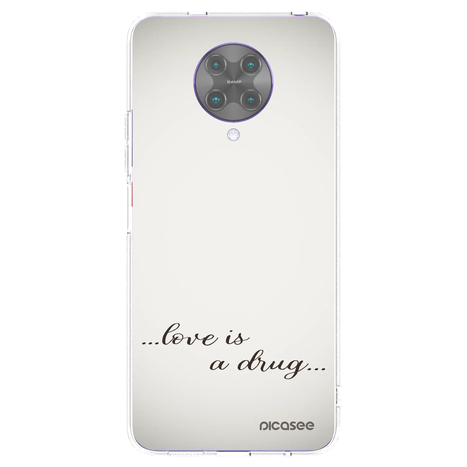 Picasee Xiaomi Poco F2 Pro Hülle - Transparentes Silikon - Love is a drug