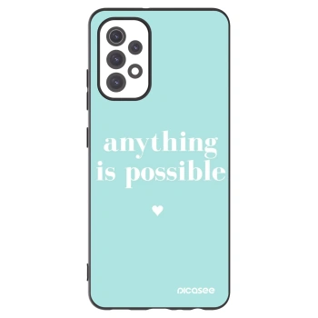 Picasee Samsung Galaxy A32 5G A326B Hülle - Schwarzes Silikon - Anything is possible
