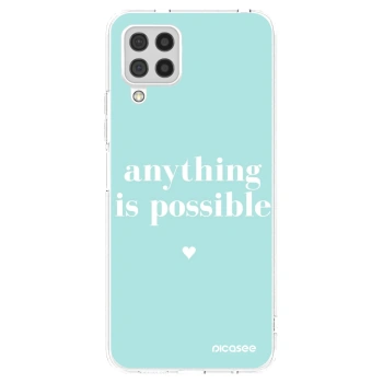 Picasee Samsung Galaxy A22 A225F 4G Hülle - Transparentes Silikon - Anything is possible
