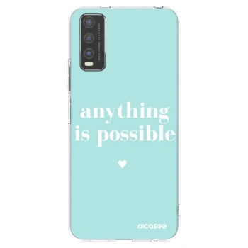 Picasee Vivo Y20s Hülle - Transparentes Silikon - Anything is possible