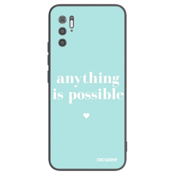Picasee Xiaomi Poco M3 Pro 5G Hülle - Schwarzes Silikon - Anything is possible