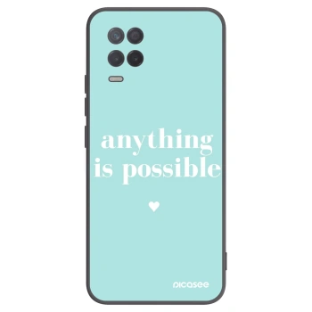 Picasee Realme 8 5G Hülle - Schwarzes Silikon - Anything is possible