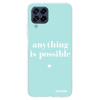 Picasee Samsung Galaxy M53 5G Hülle - Transparentes Silikon - Anything is possible