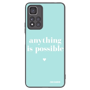 Picasee Xiaomi Redmi Note 11 Pro+ 5G Hülle - Schwarzes Silikon - Anything is possible