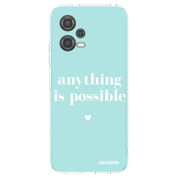 Picasee Xiaomi Poco X5 Hülle - Transparentes Silikon - Anything is possible