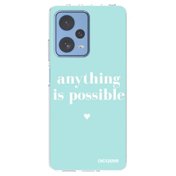 Picasee Xiaomi Redmi Note 12 Pro 5G Hülle - Transparentes Silikon - Anything is possible