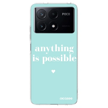 Picasee Xiaomi Poco X6 Pro Hülle - Transparentes Silikon - Anything is possible