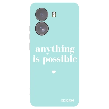 Picasee Xiaomi Poco X7 Hülle - Schwarzes Silikon - Anything is possible