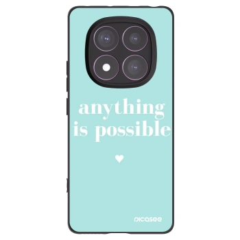Picasee Xiaomi Redmi Note 14 Pro 4G Hülle - Schwarzes Silikon - Anything is possible
