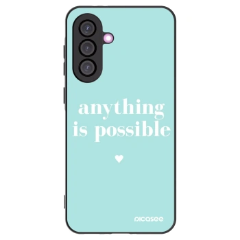 Picasee Samsung Galaxy A56 5G A566B Hülle - Schwarzes Silikon - Anything is possible