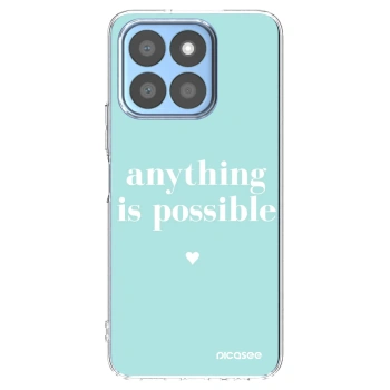 Picasee Honor X8c Hülle - Transparentes Silikon - Anything is possible