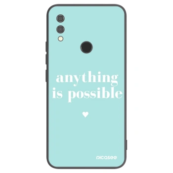 Picasee Xiaomi Redmi Note 7 Hülle - Schwarzes Silikon - Anything is possible