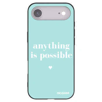 Picasee Apple iPhone Air Hülle - Schwarzes Silikon - Anything is possible