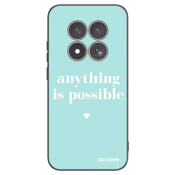 Picasee Xiaomi Redmi Note 15 Pro 4G Hülle - Schwarzes Silikon - Anything is possible