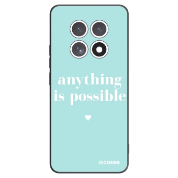 Picasee Xiaomi Redmi Note 15 Hülle - Schwarzes Silikon - Anything is possible