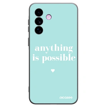 Picasee Samsung Galaxy A57 5G Hülle - Schwarzes Silikon - Anything is possible